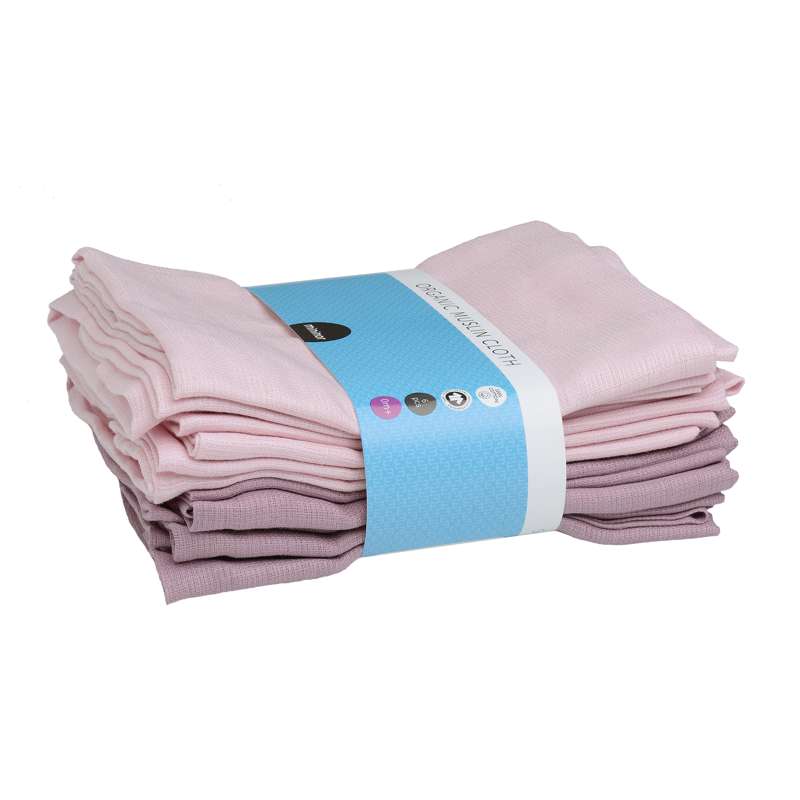 Mininor Pañales de tela ecológicos - paquete de 6 (rosa/morado)
