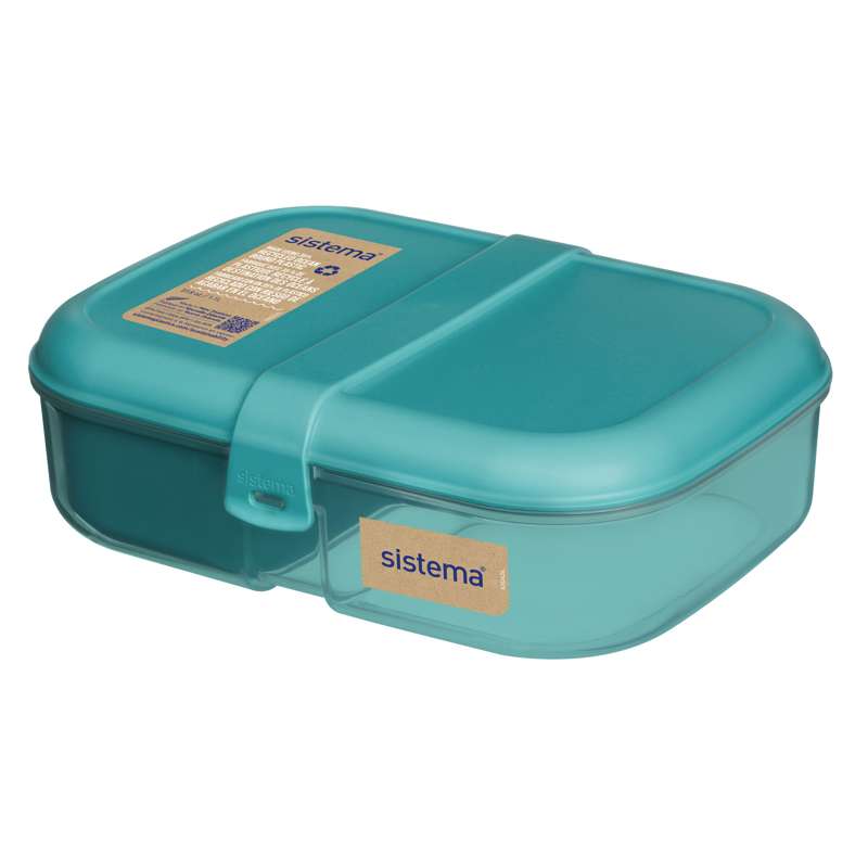 Sistema Ocean Bound Madkasse y Drikkedunk - Ribbon Lunch To Go - 1.1L - Teal Stone