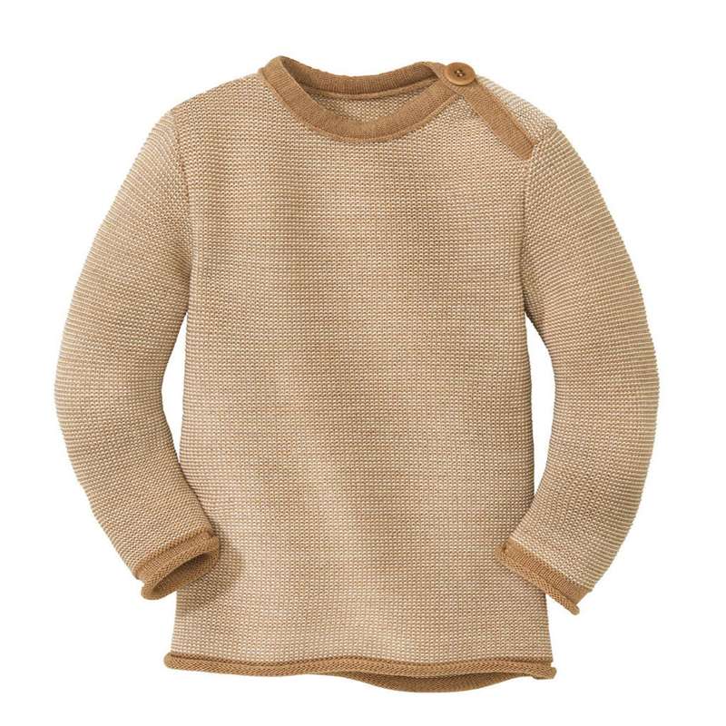 Disana Melange Sweater - Lana de merino - Caramelo/Natural
