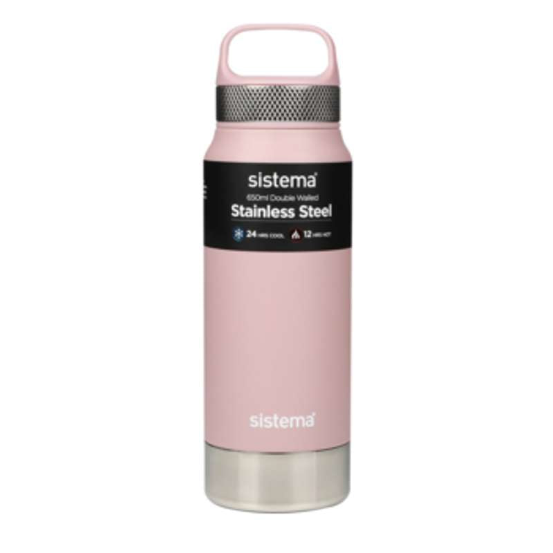 Sistema Termoflaske - Acero Inoxidable - 650ml - Rosa Polvoriento
