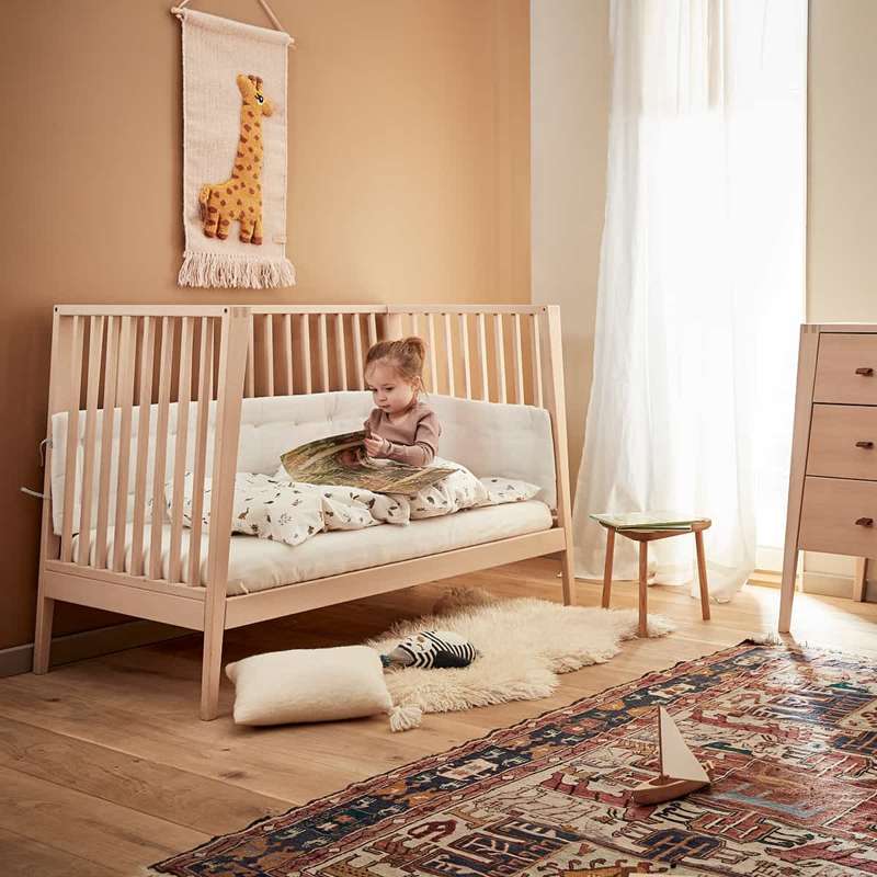 Cuna para bebé Leander Linea 60x120 cm sin colchón - Haya