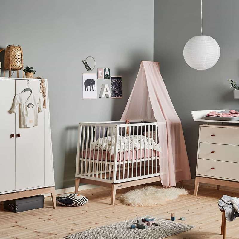 Leander Ropa de cama para bebé 70x100 cm - Forrest - Rosa polvorienta